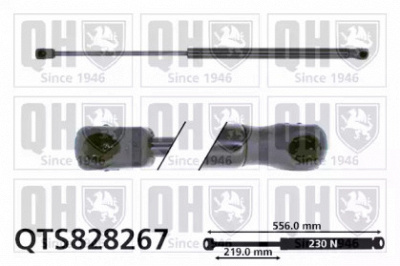QUINTON HAZELL qts828267 -  Газовая пружина, крышка багажник